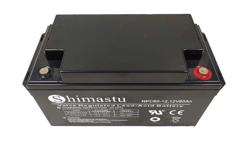 12V 80Ah Deep Cycle-batteri